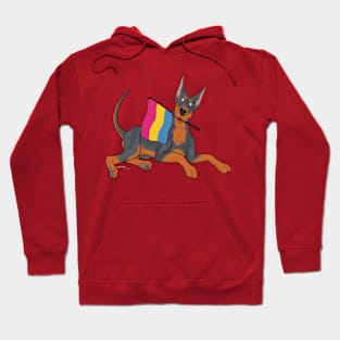 Pride Doggos Alternates: Pansexual Doberman Pinscher Hoodie